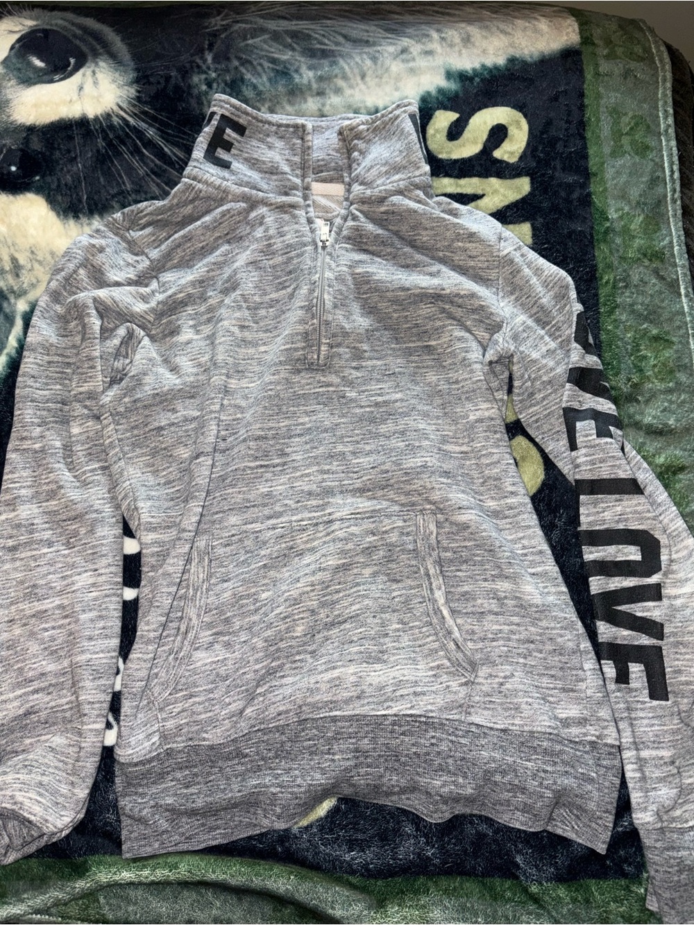 Reflex Heather Gray Half-Zip Pullover Sweatshirt